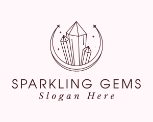 Luxury Crystal Sparkle logo design