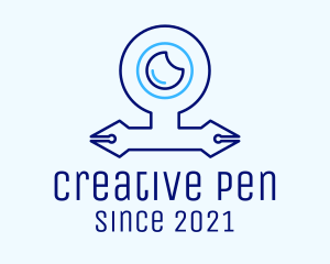 Webcam Pen Nib logo design