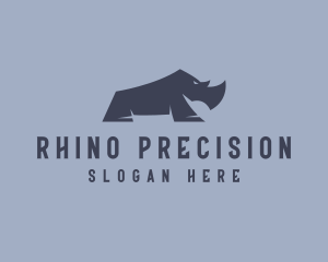 Wildlife Rhino Safari logo design