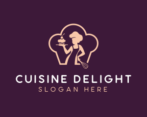 Cupcake Pastry Chef logo design