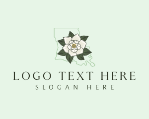 Magnolia Flower Louisiana logo