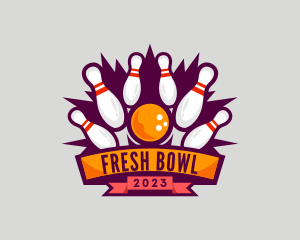 Bowling Championship Tournament logo design