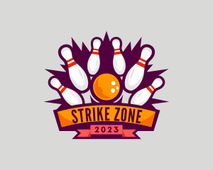 Bowling Championship Tournament logo design