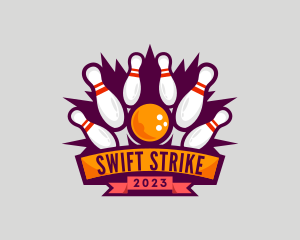 Bowling Championship Tournament logo design