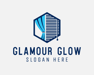 Window Curtain Blinds Logo