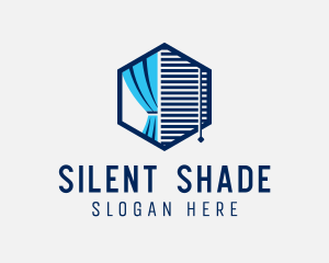 Window Curtain Blinds logo design