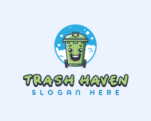 Trash Bin Housekeeper logo design