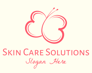 Butterfly Cosmetics Skin Care  logo design