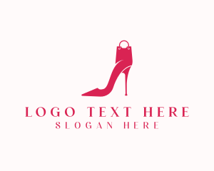 Shop - Stilettos Fashion Shopping logo design