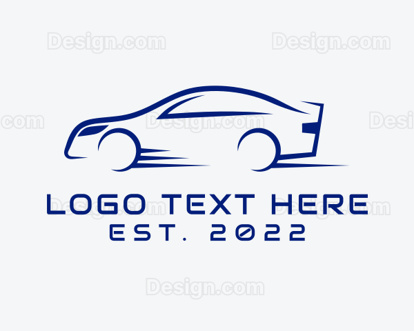 Fast Racing Car Logo