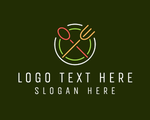 Restaurant Diner Neon Sign logo