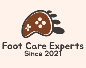 Foot Game Console logo design