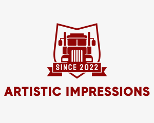 Logistics Truck Transport  logo design