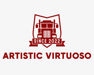 Logistics Truck Transport  logo design