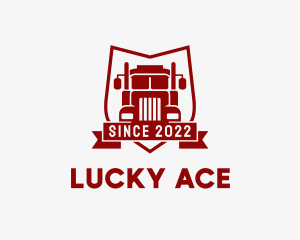 Logistics Truck Transport  logo design