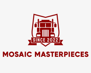 Logistics Truck Transport  logo design