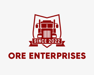 Logistics Truck Transport  logo design