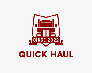 Logistics Truck Transport  logo design