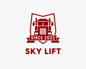 Logistics Truck Transport  logo design