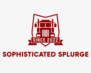 Logistics Truck Transport  logo design