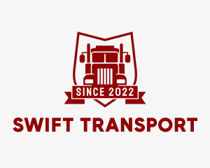 Logistics Truck Transport  logo design