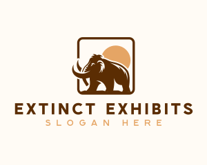 Prehistoric Mammoth Elephant logo