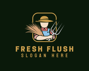 Organic Plant Farmer logo design