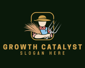 Organic Plant Farmer logo design