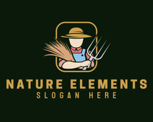 Organic Plant Farmer logo design