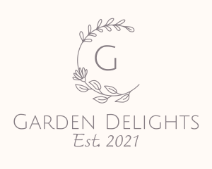 Flower Garden Lettermark logo design