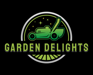 Landscaping Lawn Mower logo design