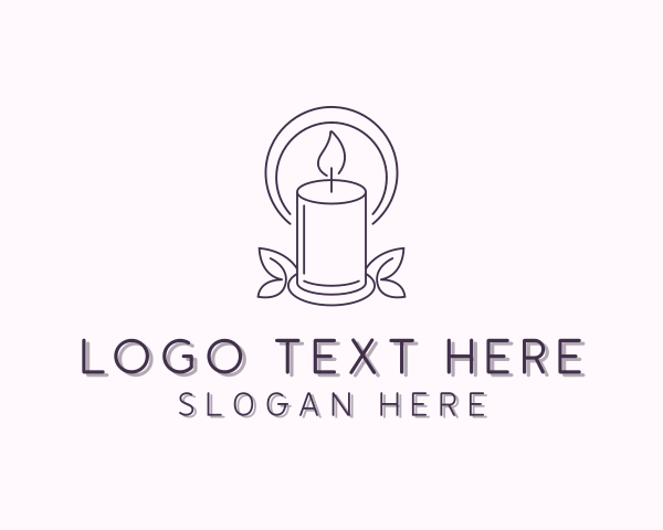 Candle logo example 4