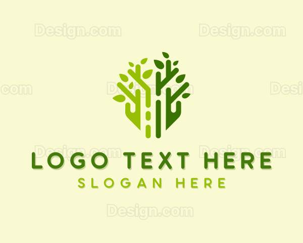 Sustainable Eco Tree Logo