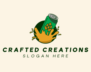 Beer Can Splash logo design