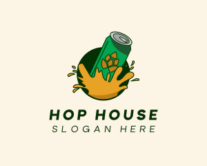 Beer Can Splash logo design