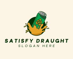 Beer Can Splash logo design