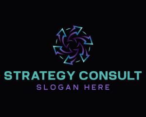 Arrow Vortex Consulting logo design