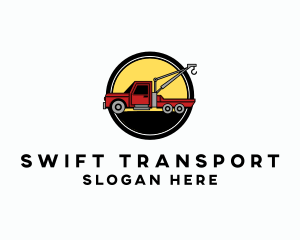 Tow Truck Transportation logo