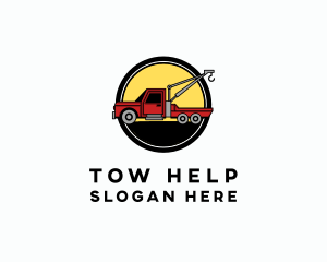 Tow Truck Transportation logo