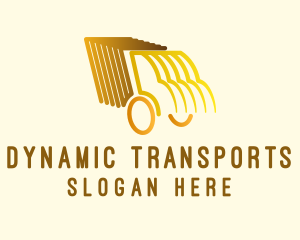 Golden Truck Lines logo design