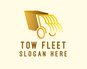 Golden Truck Lines logo design