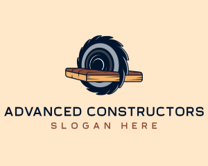 Round Saw Cutter logo design