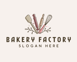 Baking Utensils Bakery logo design