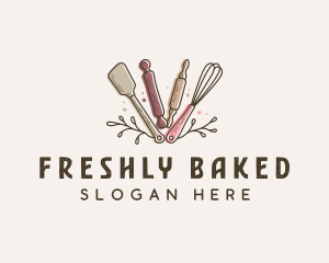 Baking Utensils Bakery logo design