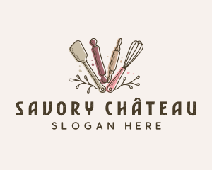 Baking Utensils Bakery logo design