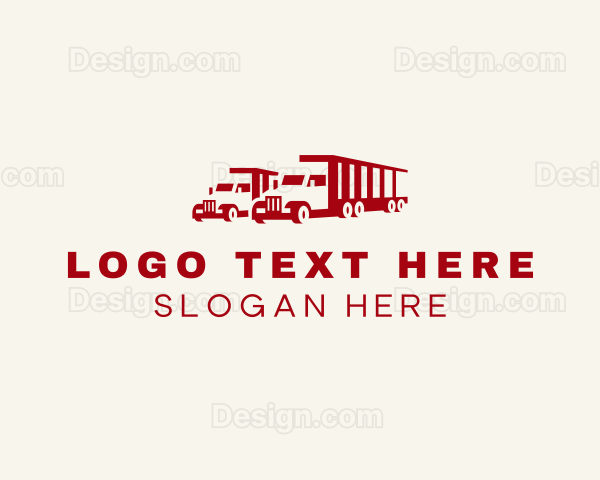 Truck Fleet Delivery Logo