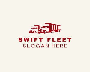Truck Fleet Delivery logo design