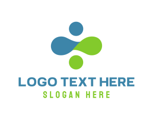 Cooperative - Abstract Human Group logo design