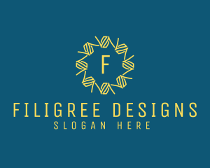 GeometricFlower Interior Designer logo design