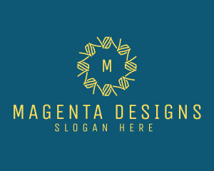 GeometricFlower Interior Designer logo design